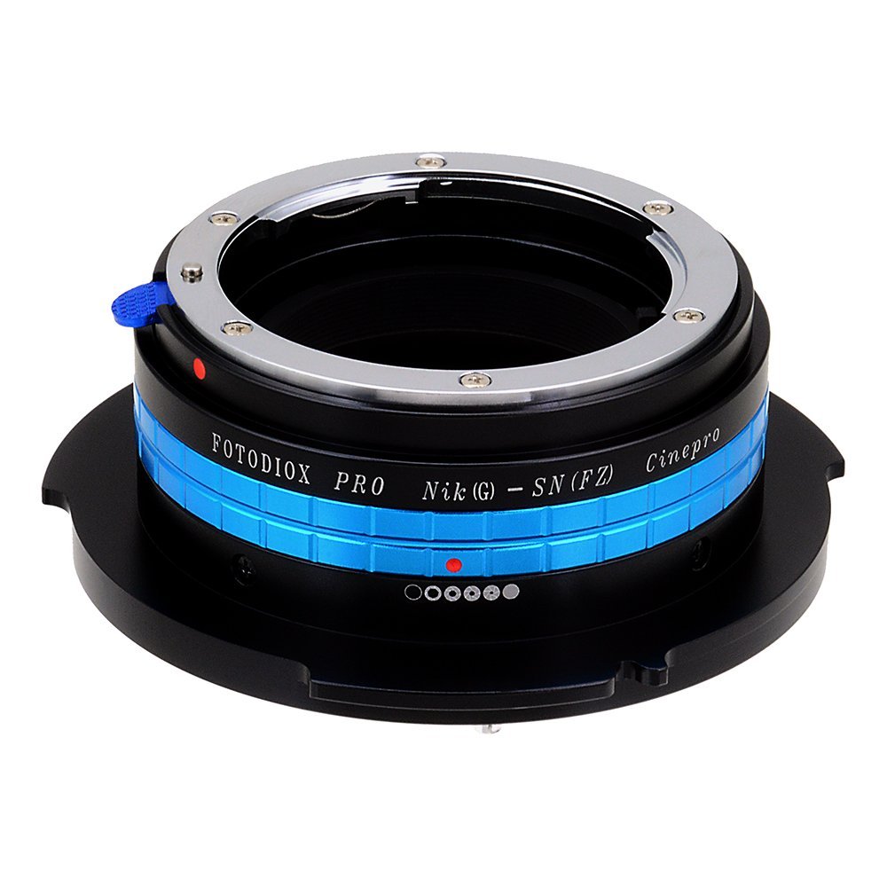 Fotodiox Pro Lens Mount Adapter, Nikon G/DX Mount Lens to Sony FZ Mount Camera Adapter - fits Sony PMW-F3, F5, F55 Digital Cinema Camcorders and has Built-in Lens Aperture Control for Nikon Lenses, NikG-FZ