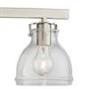 Bellis 23 1/2" Wide Brushed Nickel Modern Bath Wall Mount 3-Light Fixture view 3