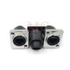 3pcs x RJ45 Waterproof Connector sockets, Ethernet Panel Mount RJ45 Wall Plug Connector view 3