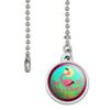 GRAPHICS & MORE Flamingo Palm Trees Tropical Vacation Ceiling Fan and Light Pull Chain view 2