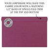 FenchelShades.com Lampshade 14" Top Diameter x 16" Bottom Diameter x 9.5" Slant Height with Washer (Spider) Attachment for Lamps with a Harp (Linen Plum) view 3