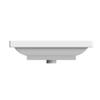 Scarabeo 3001-Three Hole ML Square Ceramic Self Rimming/Wall Mounted Bathroom Sink, White view 4