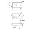 Scarabeo 8031/R-41-One Hole-637509847593 Square Wall Mounted Ceramic Sink, White view 3