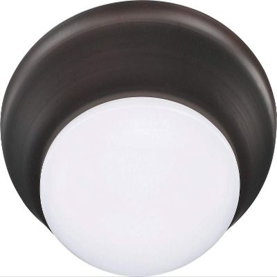 HomePlace Lighting 223612BZ-LD30 Simon Modern Soft White Acrylic Disk LED Flush Mount Ceiling Light, 1-Light 12 Watt, 2"H x 10"W, Bronze