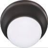 HomePlace Lighting 223612BZ-LD30 Simon Modern Soft White Acrylic Disk LED Flush Mount Ceiling Light, 1-Light 12 Watt, 2"H x 10"W, Bronze view 1