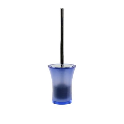 Gedy Aucuba Free Standing Toilet Brush Holder Made from Thermoplastic Resins, Blue