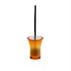 Gedy Aucuba Free Standing Toilet Brush Holder Made from Thermoplastic Resins, Orange view 1