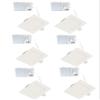 LED FANTASY 4-Inch 9W 120V Square Recessed Ultra Thin Ceiling LED Panel Downlight Light Dimmable Retrofit Slim Wafer IC Rated ETL Energy Star Air Tight 750 Lumens (3000k Warm White, 6 Pack) view 1