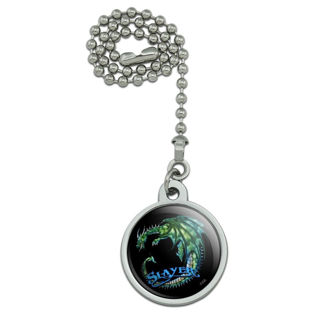 GRAPHICS & MORE Dragon Slayer Fantasy Gaming Ceiling Fan and Light Pull Chain