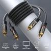 CableDirect  6ft RCA/Phono Cable, 2  2 Plugs, Stereo Audio Cable, Practically Break-Proof & Flawless Sound Quality (coaxial, subwoofer/amp/HiFi & Home Cinema/Blu-ray, Analog & Digital) view 2