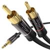 KabelDirekt  RCA to Jack 3.5mm Adapter Cable  3ft  Versatile Plug-and-Play Audio Cable (Aux/3.5mm to 2X RCA for Smartphone, Tablet, Home Theater, soundbar, TV, Notebook, MP3) view 1