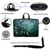 Meffort Inc 17 17.3 inch Neoprene Laptop Sleeve Bag Carrying Case with Hidden Handle and Adjustable Shoulder Strap - Vincent Van Gogh Almond Blossoming view 2