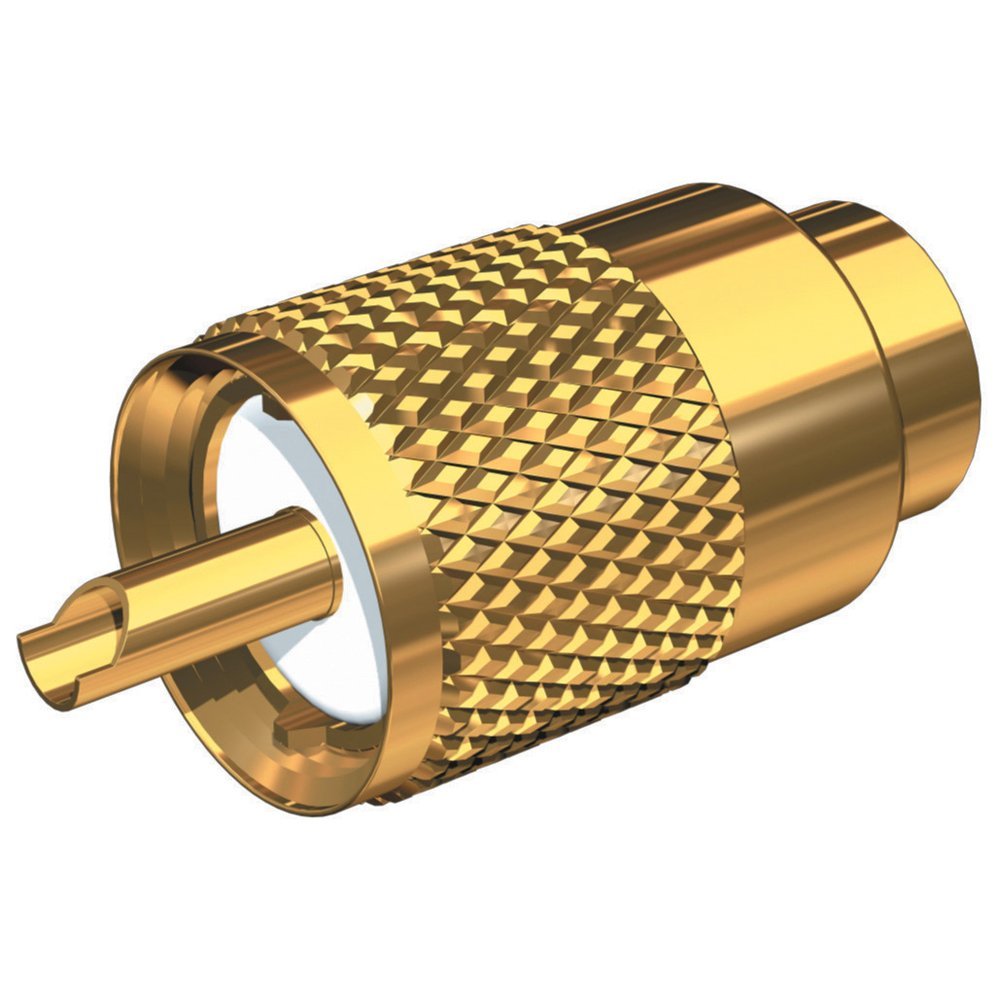 Shakespeare PL-259-8X-G Solder-Type Connector w/UG176 Adapter & DooDad Cable Strain Relief f/RG-8X Coax consumer electronics