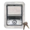 Buyers Products L3885RLS Stainless Steel Rotary Single Point Paddle Latch, 1/2 Inch Striker, Locking Tool Box Latch for Utility Boxes, Tack Boxes & More view 1