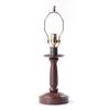 Irvin's Country Tinware Butcher's Lamp Base in Americana Red view 1
