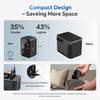 Universal Travel Adapter Worldwide, GaN Fast Charging with PD 3.0 USB-C & USB-A Quick Charge Ports, All-in-One International Power Plug Adapter Converter AC Wall Charger for Europe USA UK AUS Black view 4