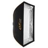Glow EZ Lock 31x47" Quick Strip Rectangular Bowens Mount Softbox Lighting Kit with External, Internal Diffusers, Deflector Disk and Grid, Folding Softbox for Studio Lighting view 1