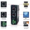 E-link Hardened Industrial Gigabit PoE+ Injector, 12~48V Input PoE+ Adapter, IEEE802.3af/at 30W Output up to 328ft, Din-Rail and Wall-Mount Installation view 2