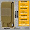 Tactical Molle Phone Cover Case, Heavy Duty Belt Holster Pouch view 2