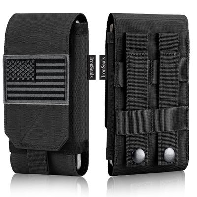 Tactical Molle Phone Cover Case, Heavy Duty Belt Holster Pouch