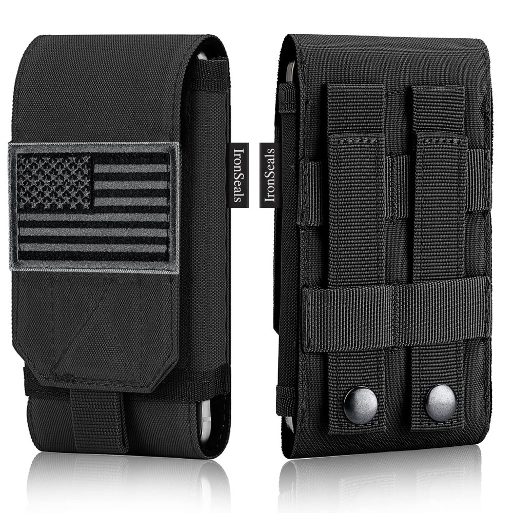 Tactical Molle Phone Cover Case, Heavy Duty Belt Holster Pouch