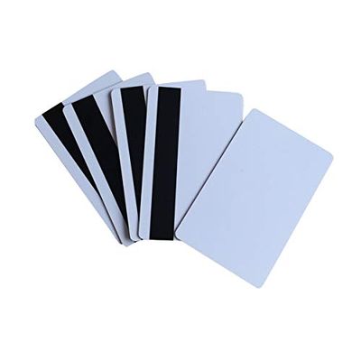 YARONGTECH Blank White PVC Hico 1-3 magnetic stripe Plastic Credit Card 30Mil Magnetic Card with protective fill 100pcs