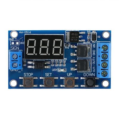 Timer Module, Asixx DC 5V-36V Trigger Cycle Delay Timer Switch Turn On/Off Relay Module with LED Display
