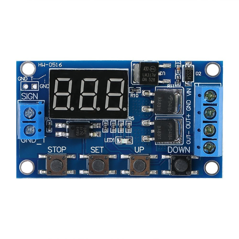 Timer Module, Asixx DC 5V-36V Trigger Cycle Delay Timer Switch Turn On/Off Relay Module with LED Display