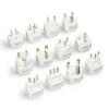 Ceptics Travel Adapter with Types A-M Plugs, Travel Plug Adapter Set Compatible with Power Sockets in All Continents, Compact World International Plug Adaptor Kit, Set of 12,GP-12PK view 1