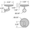 Mirage - 1-Light LED Spotlight Flush Mount - Bronze Finish view 2
