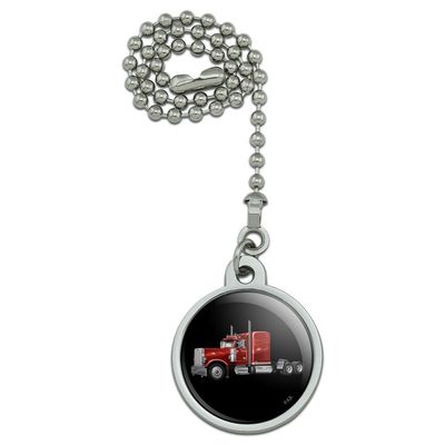 GRAPHICS & MORE Semi Tractor Trailer Truck Trucker Ceiling Fan and Light Pull Chain