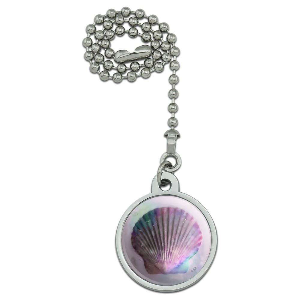 GRAPHICS & MORE Shell Watercolor Beach Sand Tropical Ceiling Fan and Light Pull Chain