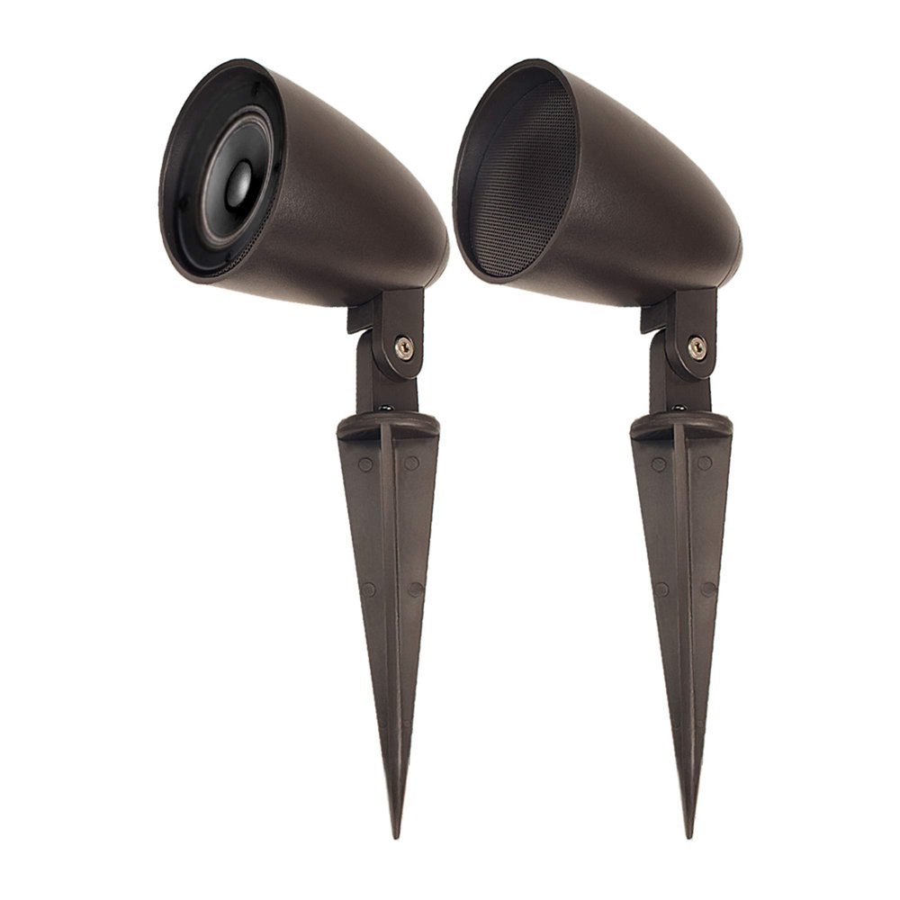 OSD Audio 2.5" Landscape In Ground/Mountable 30W Speaker, Outdoor Weather Resistant Pair, LS2 Bronze (Pair)