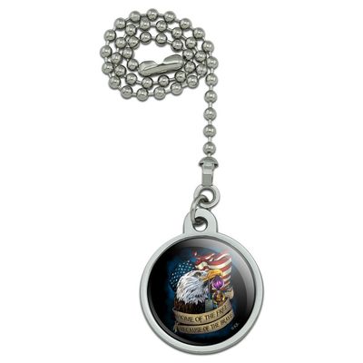 Home of The Free Because of The Brave Purple Heart Eagle American Flag