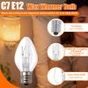 Poweka 15W C7 Light Bulbs Compatible with Scentsy Wax Warmer 10 Pack view 3