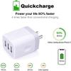 USB Charging Plug, Wall Charger Adapter, Sicodo 3Pack Universal Travel 3.1A view 3