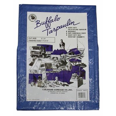 T.W Evans Cordage 02040 Buffalo Blue Poly Tarpaulin, 20-Feet by 40-Feet