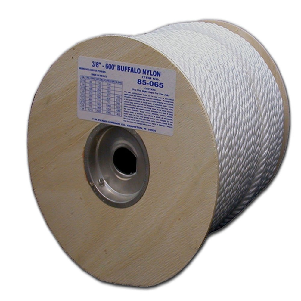 T.W Evans Cordage 85-082 3/4-Inch by 200-Feet Twisted Nylon Rope
