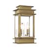 Livex Lighting 2014-01 2-Light Outdoor Wall Lantern, Brass view 1