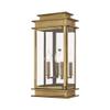 Livex Lighting 2018-01 2-Light Outdoor Wall Lantern, Antique Brass view 1