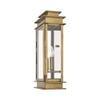 Livex Lighting 2018-01 2-Light Outdoor Wall Lantern, Antique Brass view 3