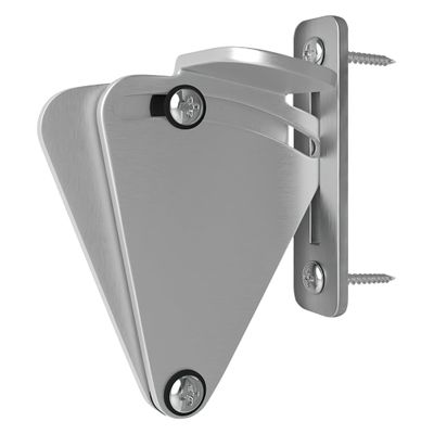 WINSOON Barn Door Lock Hardware Stainless Steel Sliding Privacy Latch for Closet Shed Pocket Doors Wood Gates Brushed Nickel