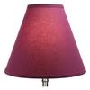 FenchelShades.com 6" Top Diameter x 14" Bottom Diameter x 12" Slant Height Fabric Barrel Lampshade Spider Attachment (Plum) view 3