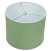 FenchelShades.com 12" Top Diameter x 12" Bottom Diameter 9.5" Height Fabric Drum Lampshade Spider Attachment (Linen Celadon) view 1