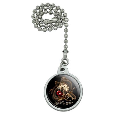 Bad to The Bone Skull Snake Biker Motorcycle Western Ceiling Fan and Light