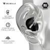 Decibullz Custom Molded Security Radio Surveillance Earpiece Set, Thermo-Fit Designed for Clear Acoustic Tube Radios, Isolation view 4