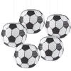 8 Inch Soccer Paper Lanterns, Soccer Birthday Party Decorations view 1