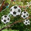 8 Inch Soccer Paper Lanterns, Soccer Birthday Party Decorations view 3