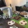 8 Inch Soccer Paper Lanterns, Soccer Birthday Party Decorations view 4