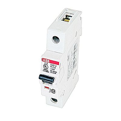 ABB S201U-K4 Miniature Circuit Breaker, 240 VAC, 4 A, 10 kA Interrupt, 1 Poles